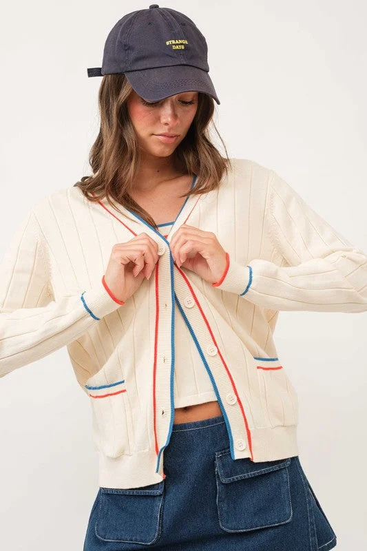 Something Amazing Varsity Oversized Cardigan