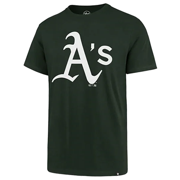 Men's short-sleeve snug navy shirt-Men's Oakland Athletics Imprint Super Rival Tee