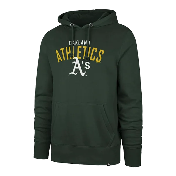 Men's short-sleeve tie-dye casual shirt-Men's Oakland Athletics Outrush Headline Hoody