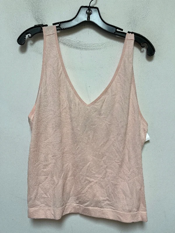 Men's short-sleeve sleek black tee-Pink Top Sleeveless Basic Old Navy, Size 4x