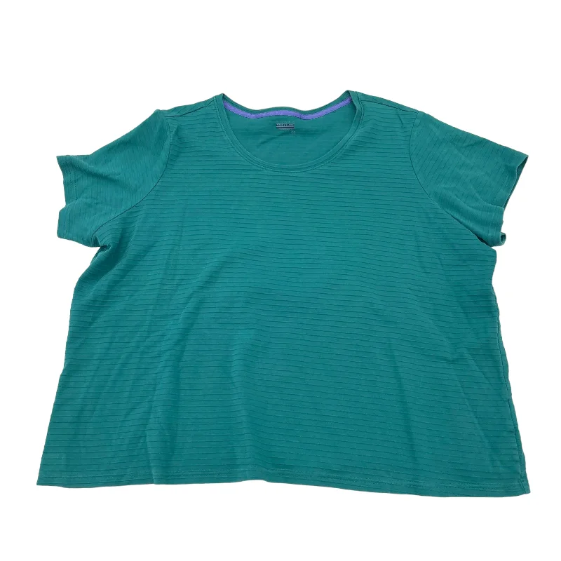 Men's short-sleeve pocket tee-TEAL BASIC EDITIONS TOP SS BASIC, Size 3X