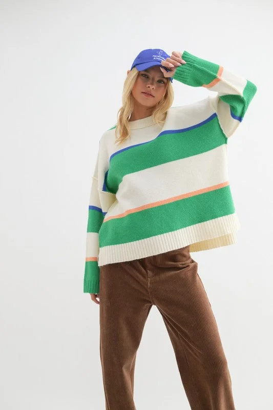 No Apologies Multi Striped Sweater