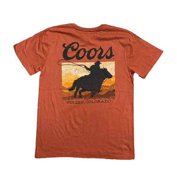 Men's short-sleeve motocross orange top-Men's Coors T-Shirt #47-331-154RT