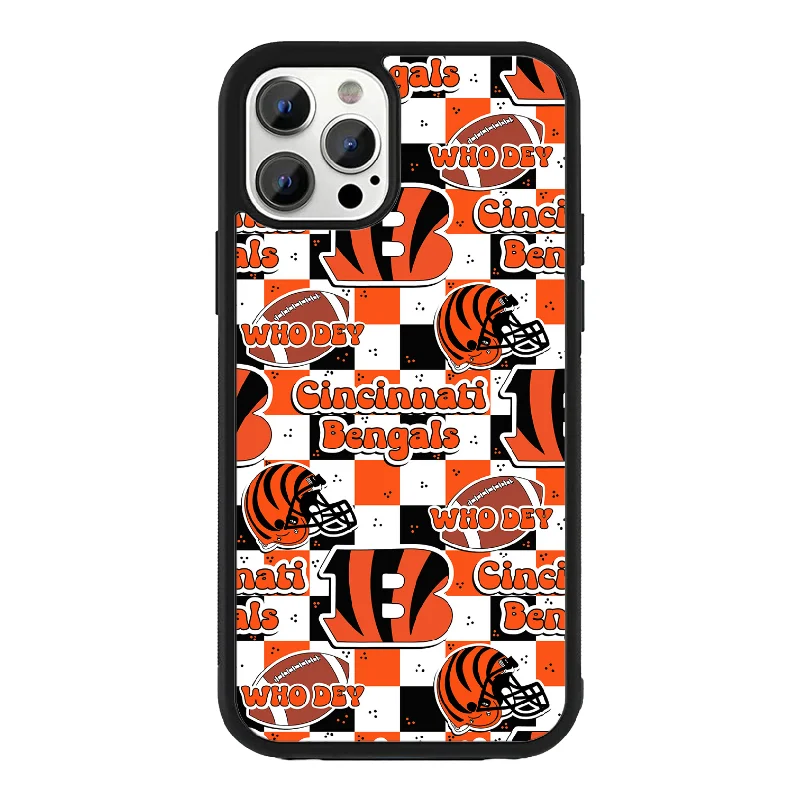 Men's short-sleeve anti-odor workout top-Bengals iPhone Case