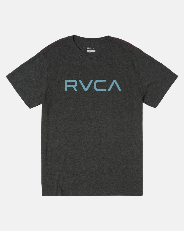 Men's short-sleeve hiking gray shirt-Big RVCA Tee - Black 2