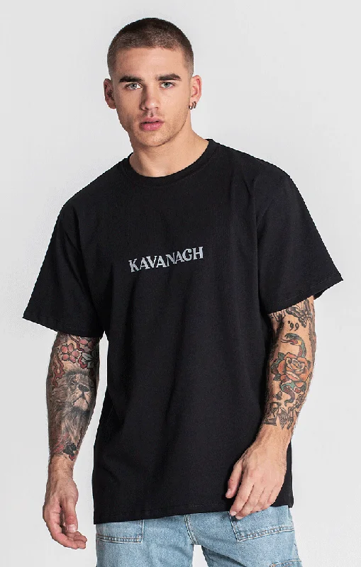 Men's short-sleeve road trip casual shirt-Black Goosebumps Tee