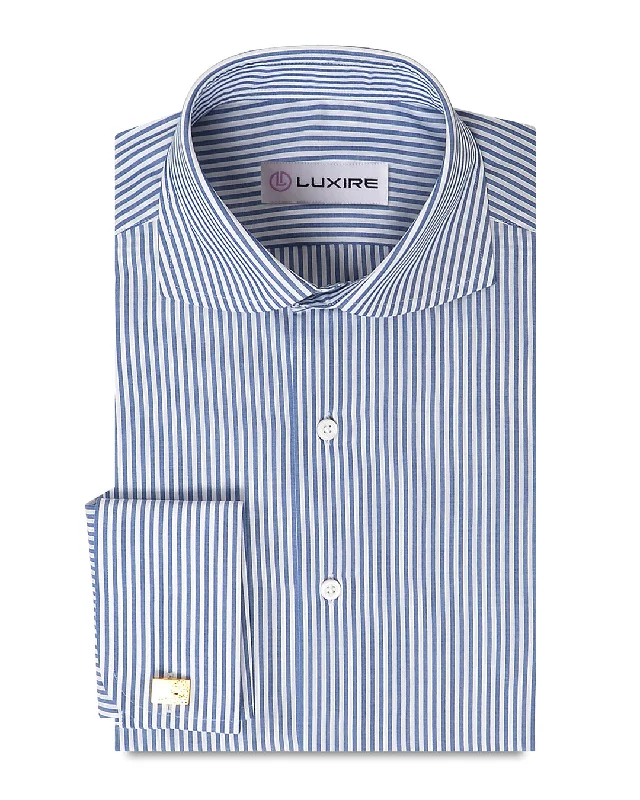 Blue Candy Stripes Dress Shirt