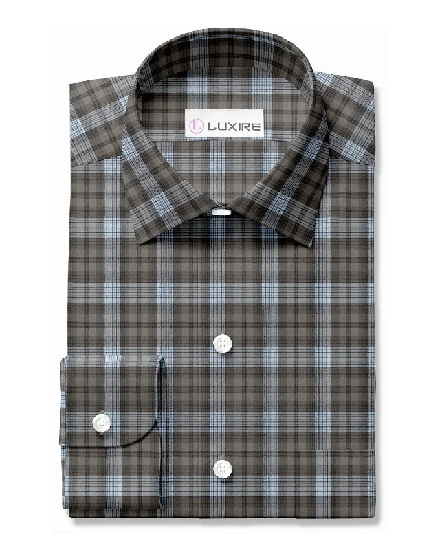 Summer Brown Grey Plaid