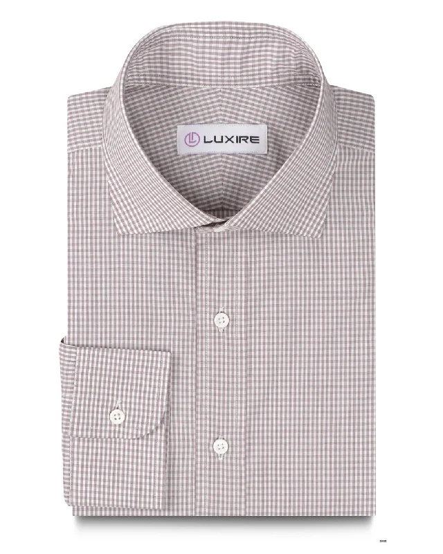 Summer Brown Micro Gingham