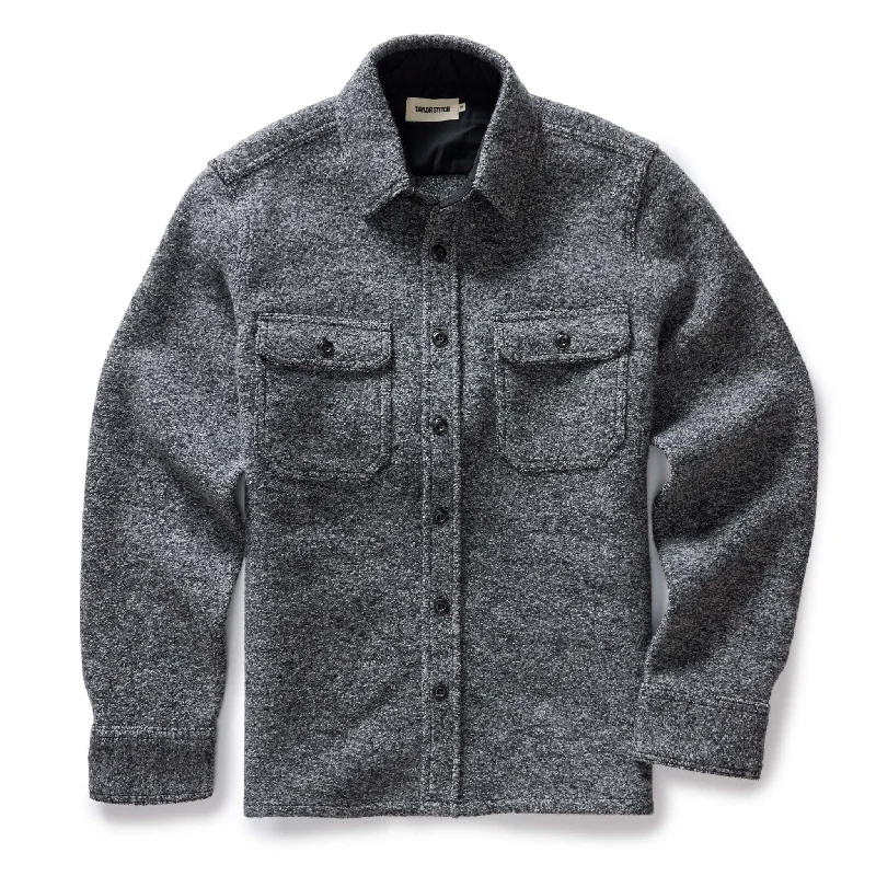 The Connor Overshirt in Heather Ash Boucle