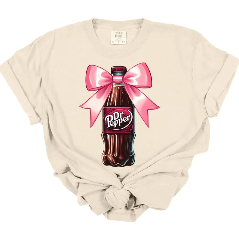 Men's short-sleeve tie-dye casual shirt-Coquette Dr. Pepper Tee *MADE TO ORDER*