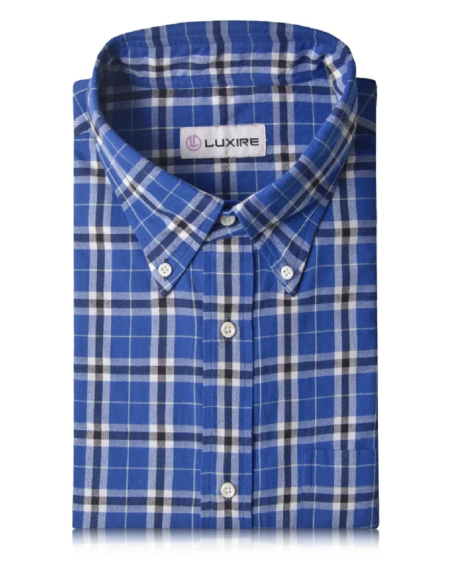 Blue Plaid Twill Checks