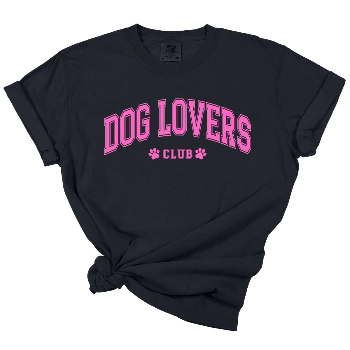 Men's short-sleeve snowboarding white shirt-Dog Lovers Club Tee *MADE TO ORDER*