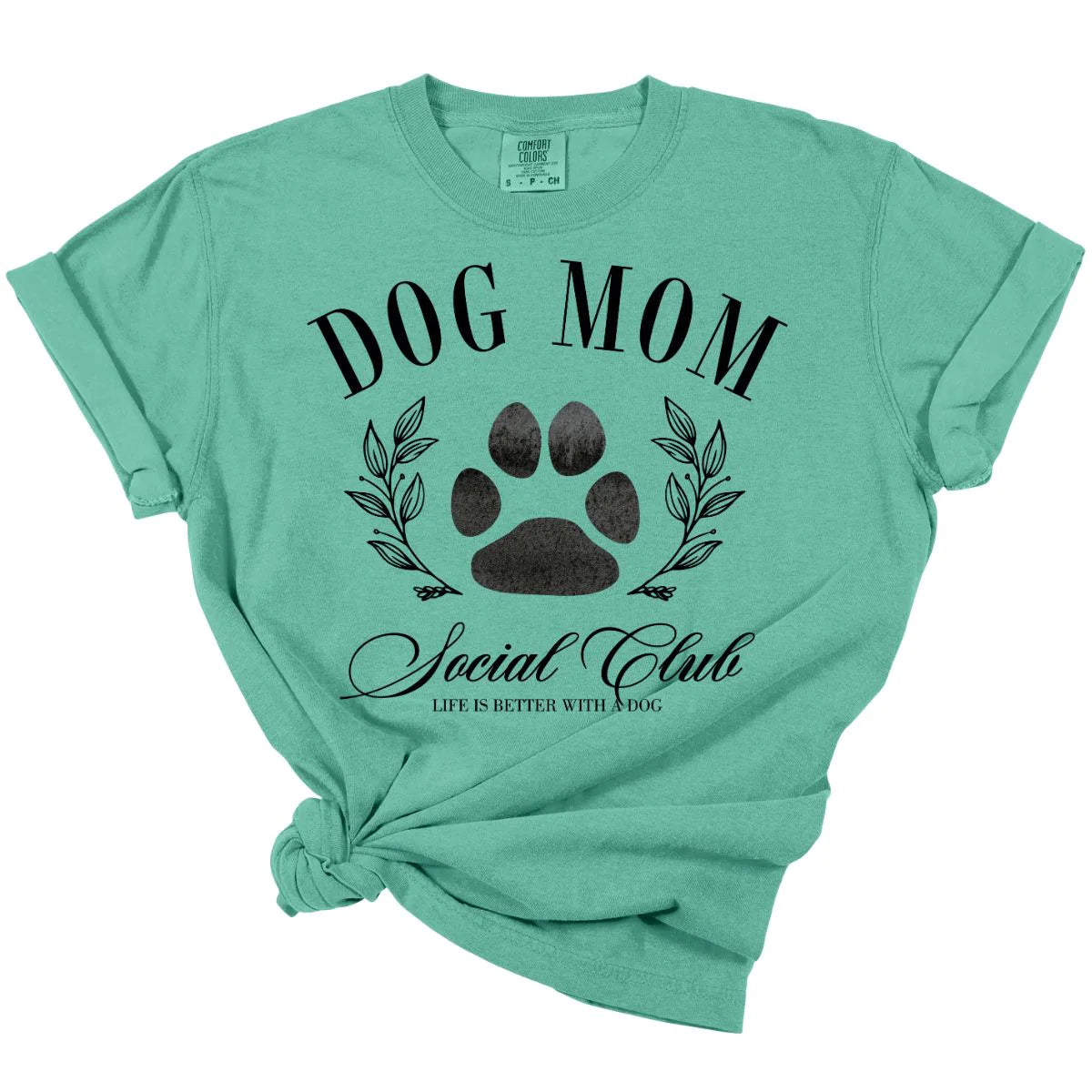 Men's short-sleeve raglan sleeve top-Dog Mom Social Club Tee *MADE TO ORDER*