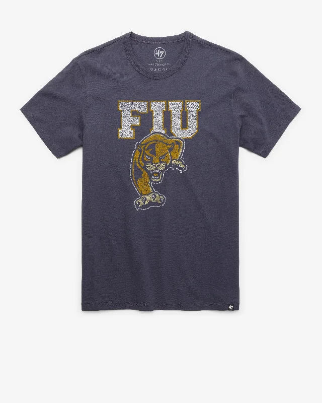 Men's short-sleeve cool gray shirt-FIU PANTHERS PREMIER '47 FRANKLIN TEE