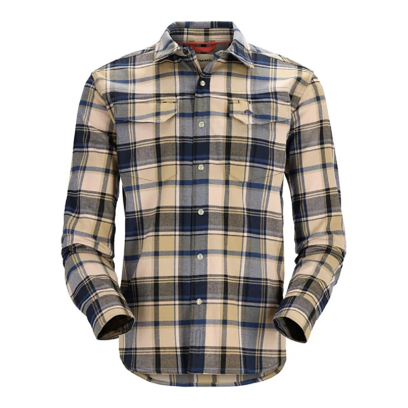 254 Camel/Navy Woodsman Plaid