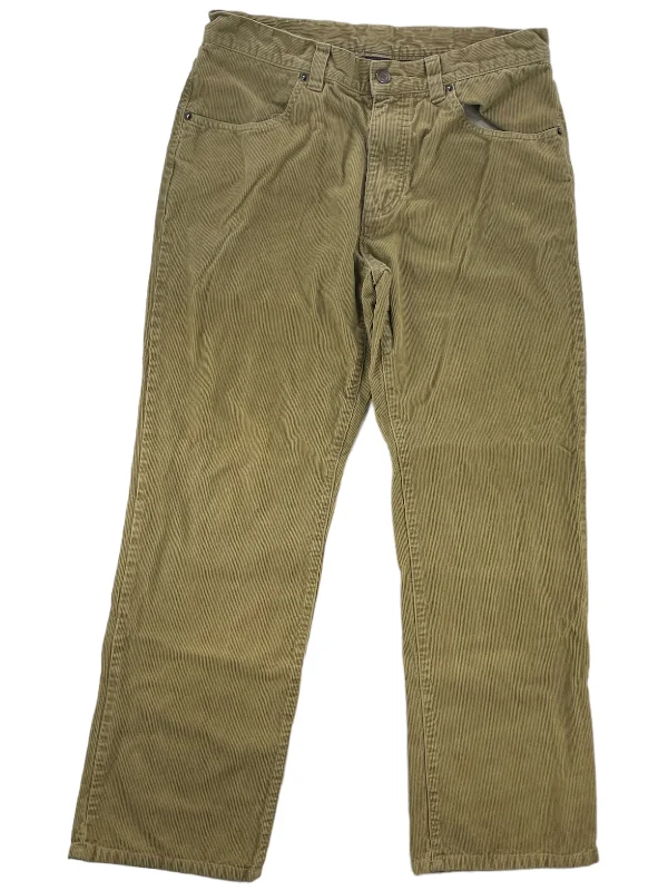 men's green cargo pants-Men's Straight Fit Cords Pants