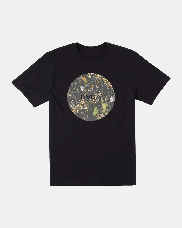 Men's short-sleeve tropical print shirt-Motors Tee - Black