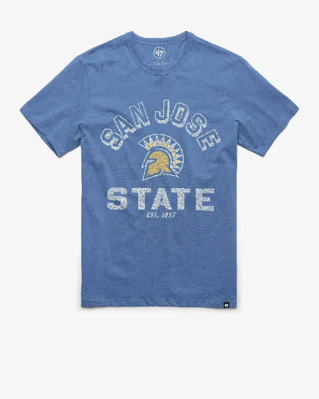 Men's short-sleeve sage green athletic shirt-SAN JOSE STATE SPARTANS RETROGRADE '47 FRANKLIN TEE