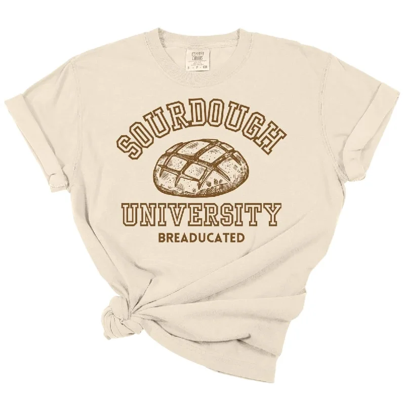 Men's short-sleeve burgundy slim fit tee-Sourdough University Tee *MADE TO ORDER*