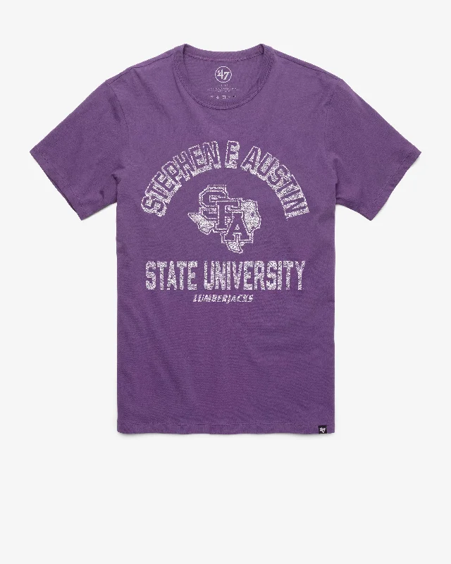 Men's short-sleeve warm red tee-STEPHEN F. AUSTIN STATE LUMBERJACKS RETROGRADE '47 FRANKLIN TEE