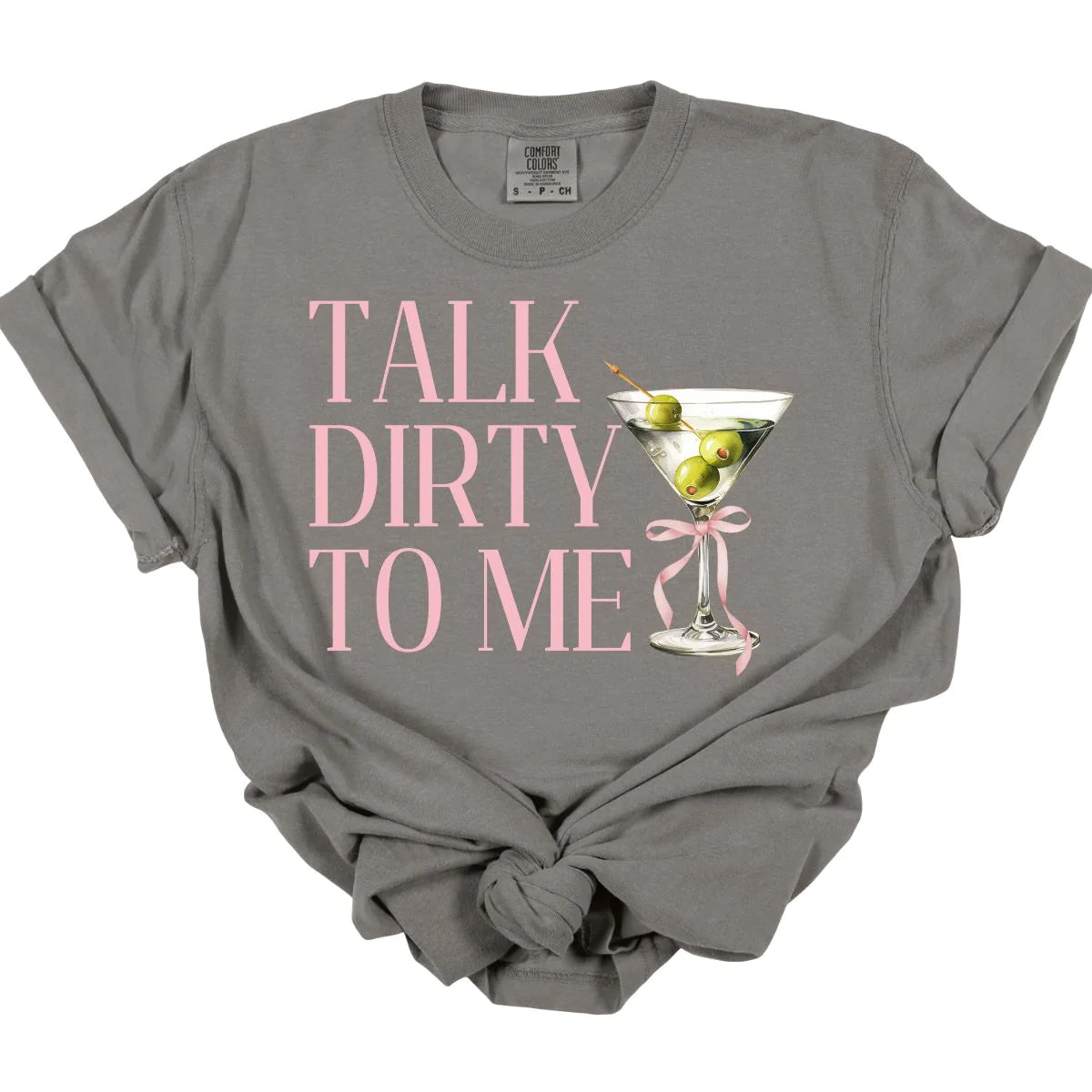 Men's short-sleeve luxury silk top-Talk Dirty To Me Tee *MADE TO ORDER*