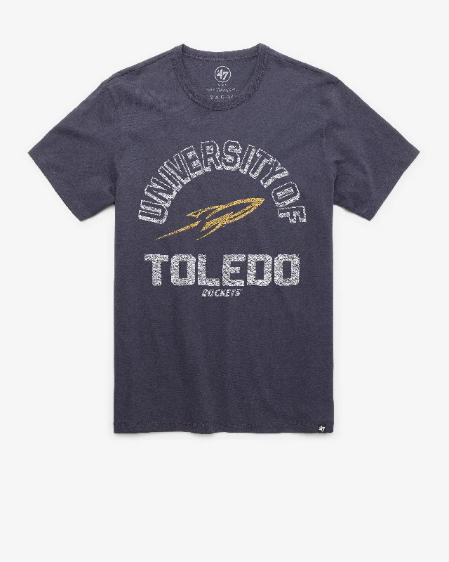 Men's short-sleeve fishing blue top-TOLEDO ROCKETS RETROGRADE '47 FRANKLIN TEE