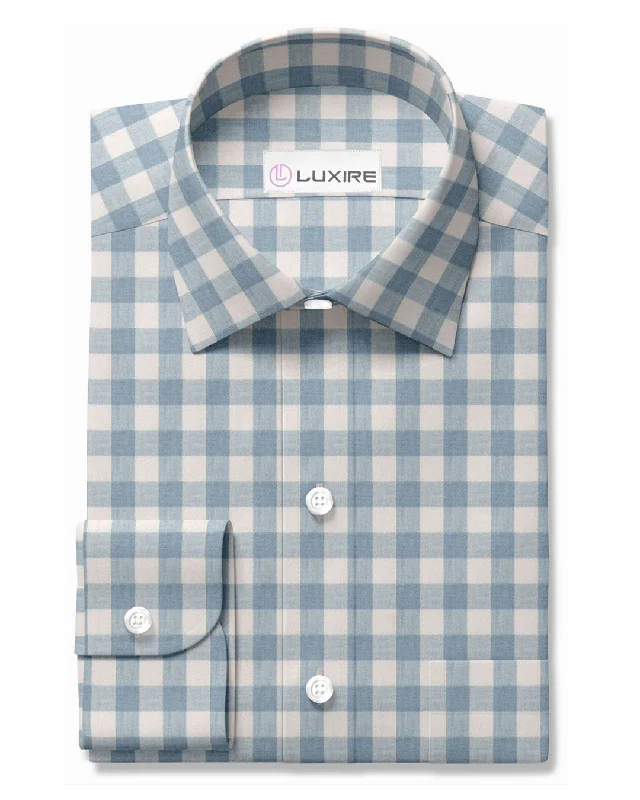 Washed Indigo Cream Gingham