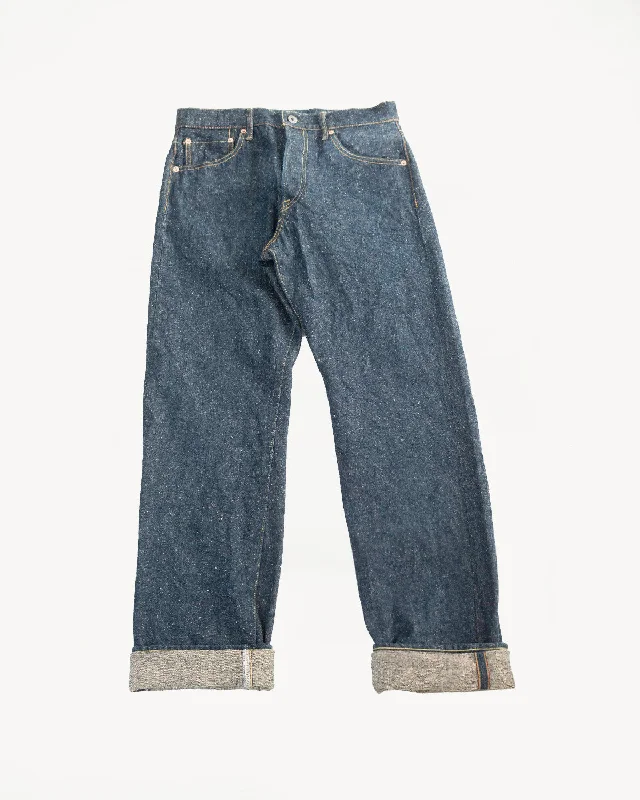 men's ripped denim pants-288-CCD-KB - 15oz "Crushed Concrete Kabuki" Selvedge Denim - Classic Straight