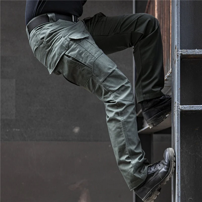 men's wide-leg black pants-Archon IX8 Outdoor Waterproof Tactical Pants Army Green