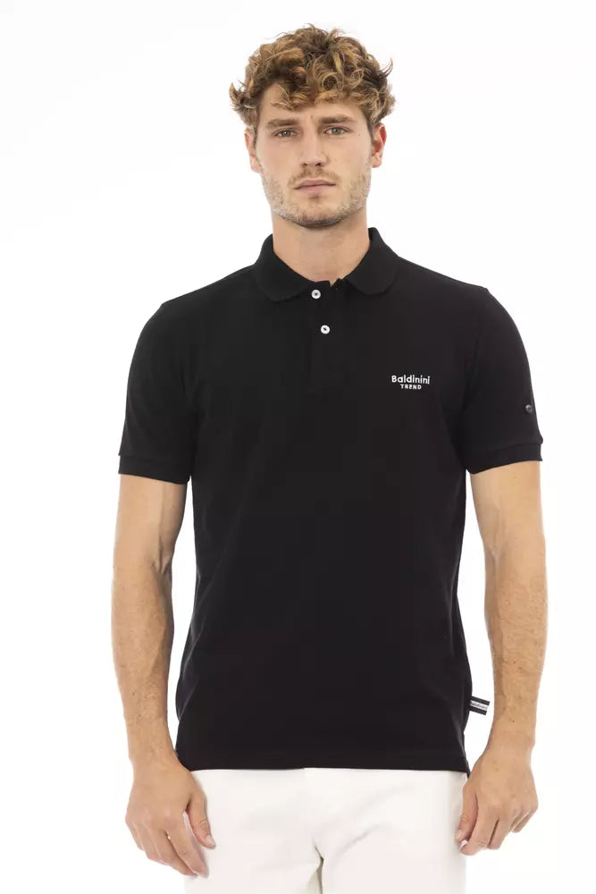 Men's short-sleeve tough polyester top-Baldinini Trend  Cotton Polo Men's Shirt