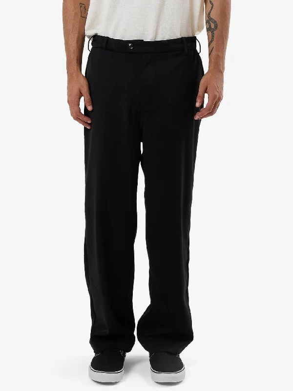 men's athletic cargo pants-Big Slacker Pub Pant - Black