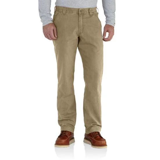 men's athletic relaxed pants-Carhartt Rugged Flex Rigby Dungaree Relaxed Fit Pants