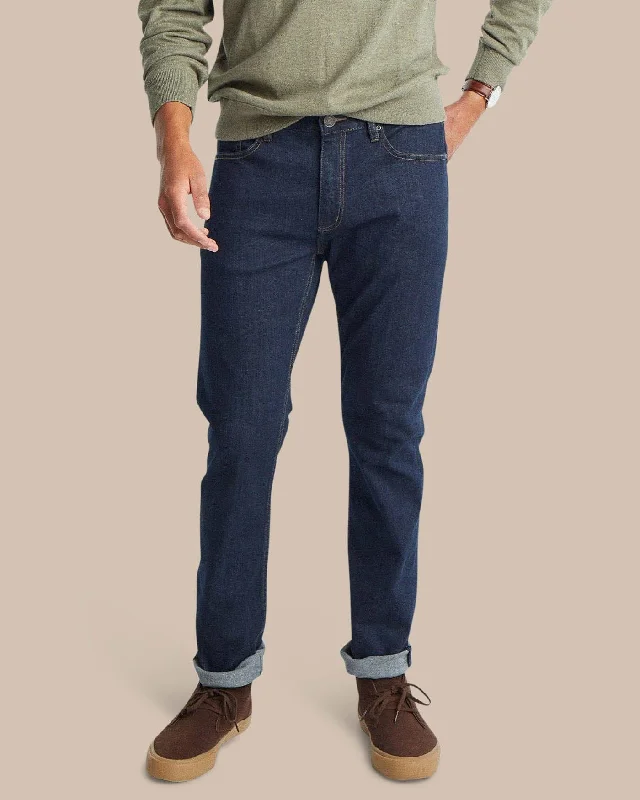 men's tapered gray pants-Charleston Denim Jeans - Rinse