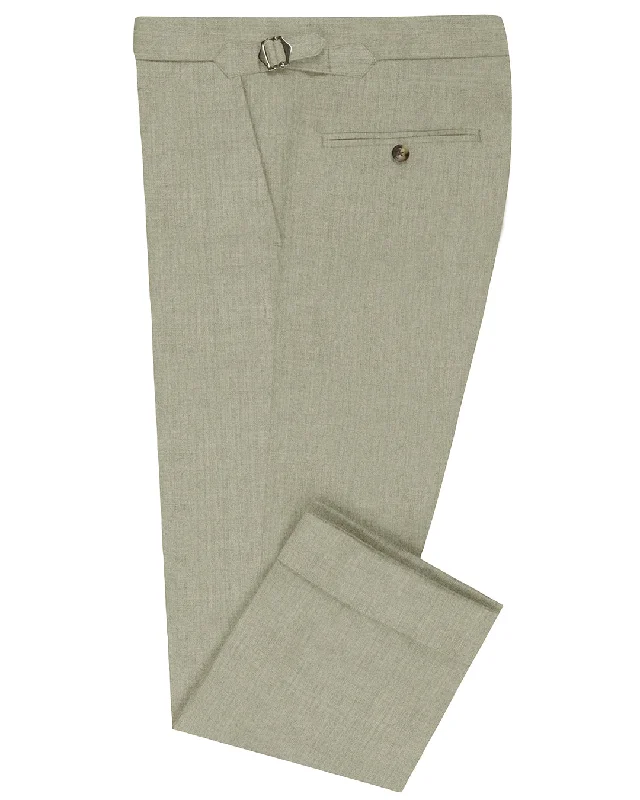 men's polyester gray pants-Drago Light Ash Grey Pants