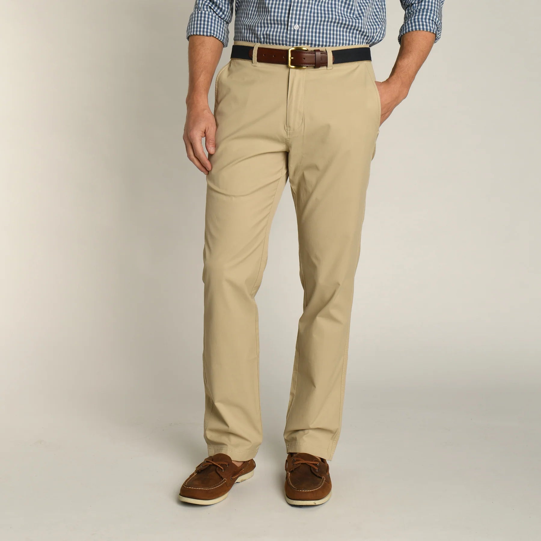 men's tailored wide-leg pants-Duck Head Harbor Performance Chino Pant