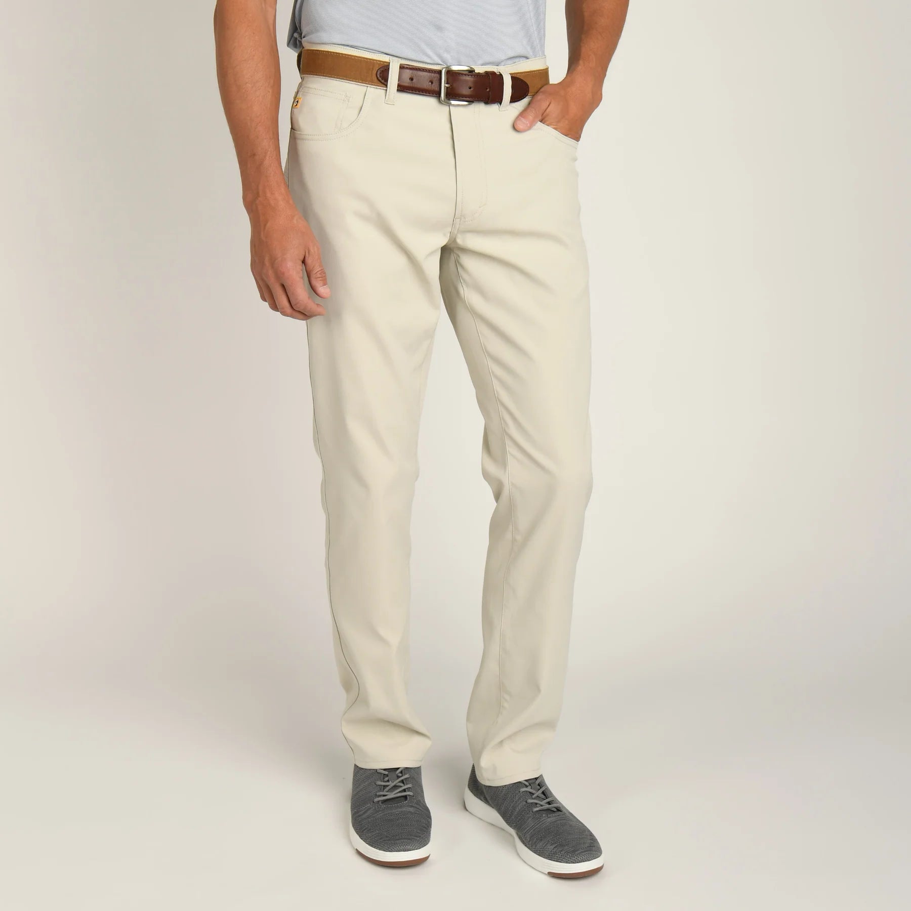 men's formal blue pants-Duck Head Long Drive Performance 5 Pocket