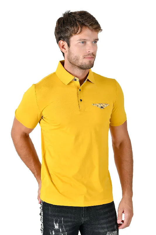 Men's short-sleeve high-performance gym tee-Ease up on Polo Shirt