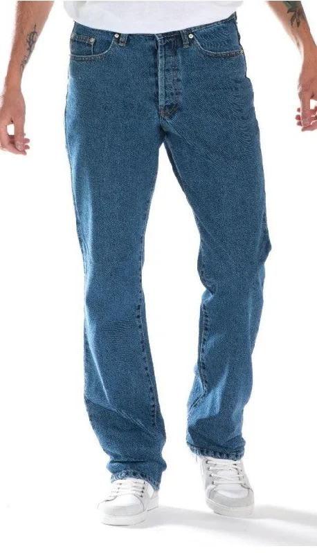 men's slim waterproof pants-Full Blue Brand Men's Regular Fit Stretch Jeans Stone Wash