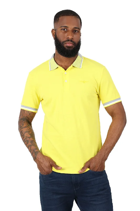 Men's short-sleeve smooth silk tee-Gaudy Fellow Polo Shirt