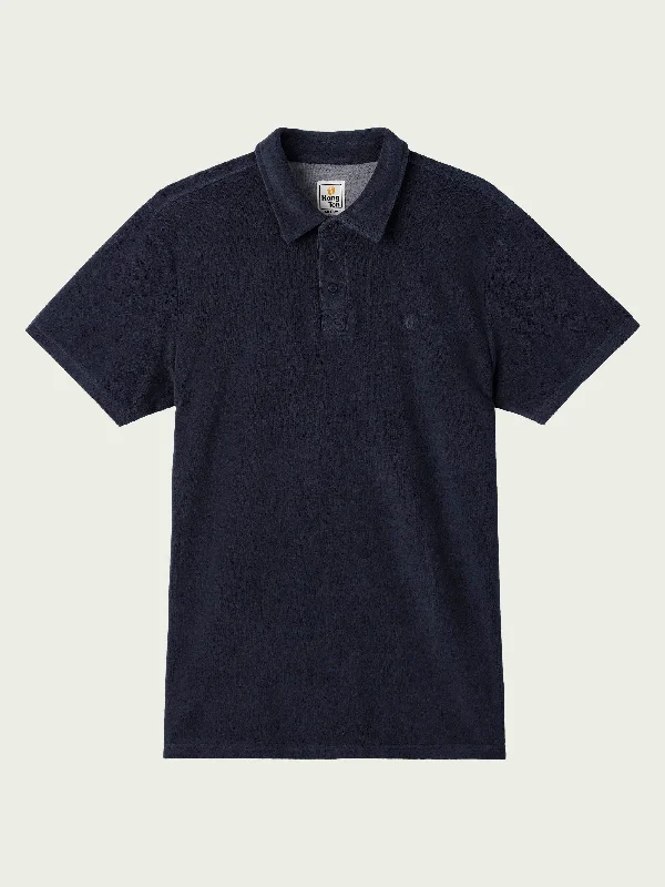 Men's short-sleeve pastel blue shirt-Hang In Polo