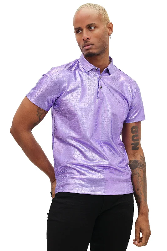 Men's short-sleeve cobalt blue polo shirt-Hot As Hades Polo Shirt