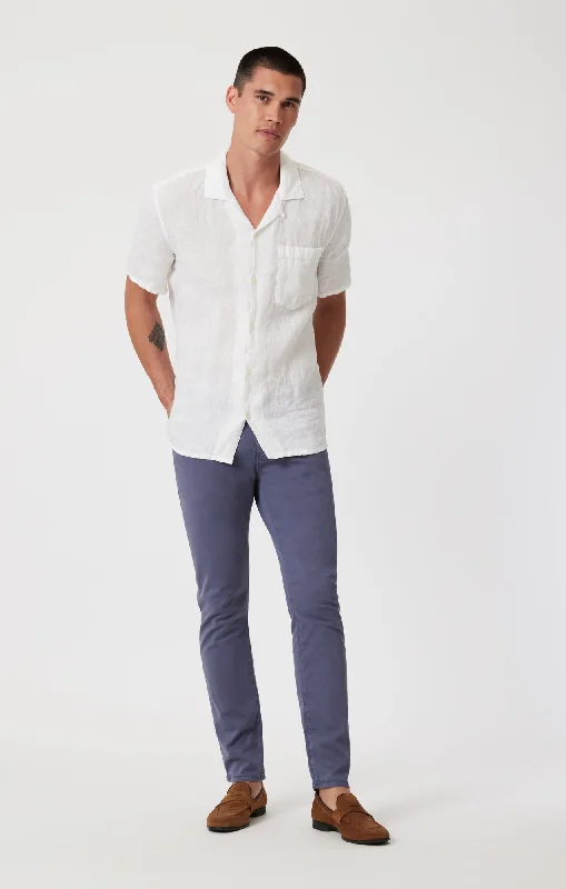 men's stretch casual pants-JAKE SLIM LEG IN INDIGO TWILL