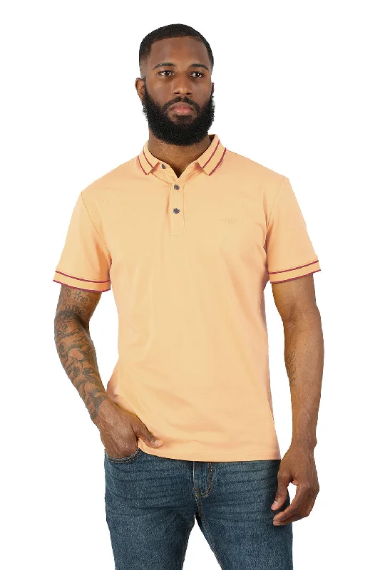 Men's short-sleeve low-cost white shirt-Leisure Way Polo Shirt