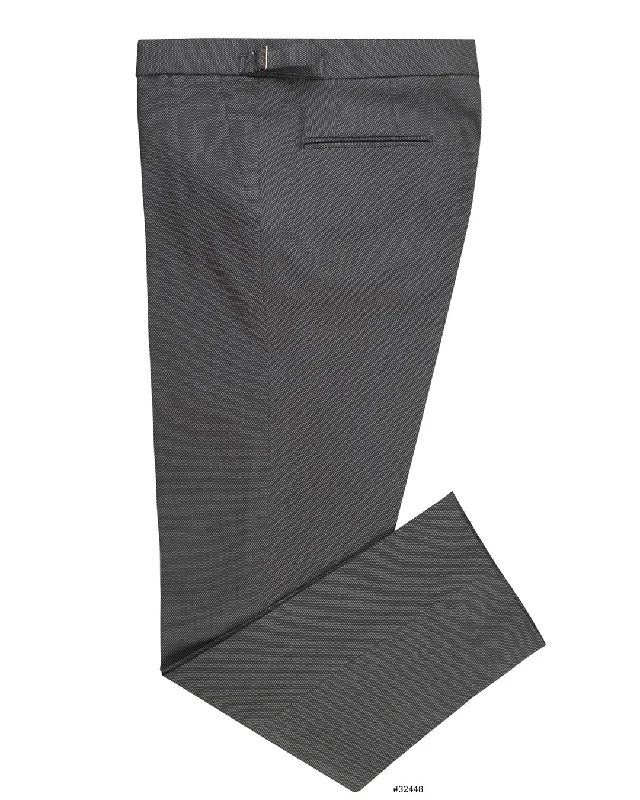 men's black corduroy pants-Light & Dark Grey Dotted Twill.