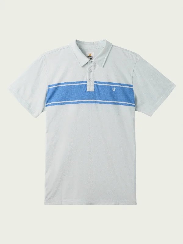 Men's short-sleeve cream linen top-Mark Polo