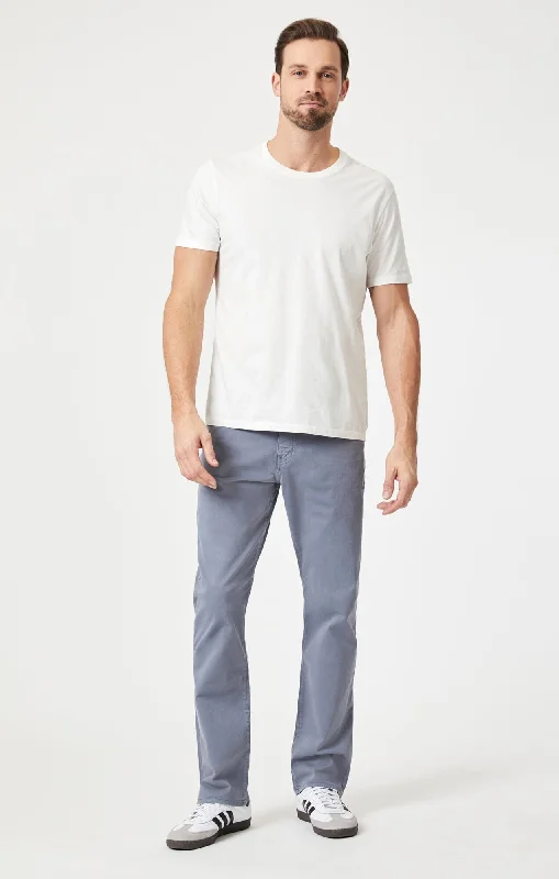 men's tailored high-waisted pants-MATT RELAXED STRAIGHT LEG IN FLINT STONE TWILL