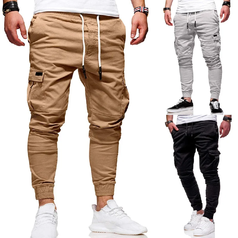 men's white pants-Men Pants New Fashion Men Jogger Pants Men Fitness Bodybuilding Gyms Pants For Runners Clothing Autumn Sweatpants Size 3XL