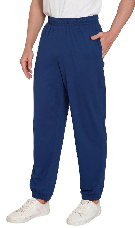 men's jogger pants-Men's Knit Pants – Pull On Elastic Waist for Effortless Dressing and Relaxed Comfort