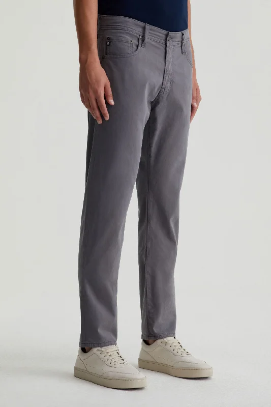 men's athletic slim pants-TELLIS MODERN SLIM TWILL IN FOLKESTONE GREY